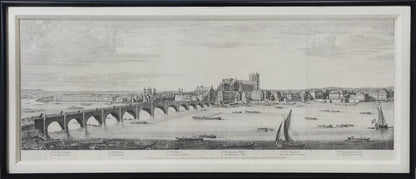 Copper engraving, printed on five sheets.  