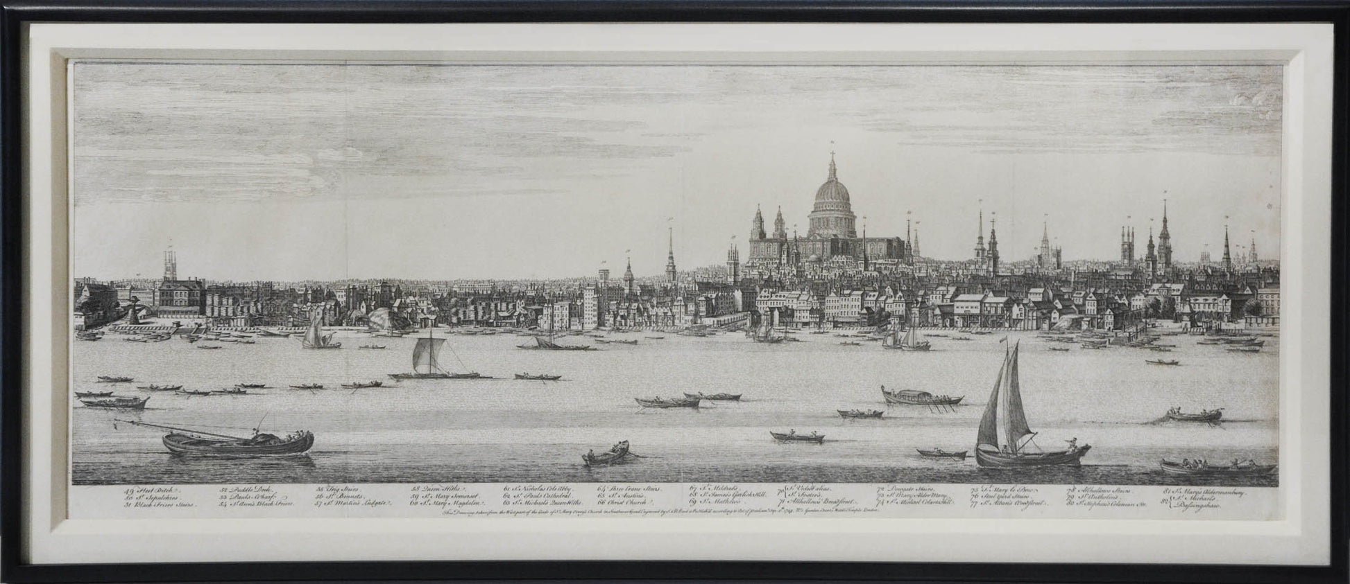 Copper engraving, printed on five sheets.  