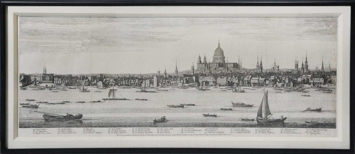 Copper engraving, printed on five sheets.  