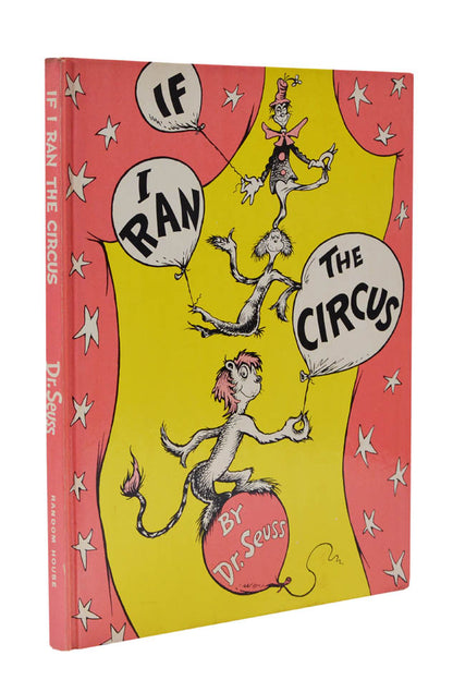 First edition, first printing of this ever-popular Dr Seuss title, scarce in its dust-jacket: If I Ran the Circus.