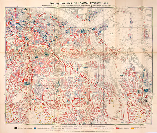 Descriptive Map of London Poverty 1889.