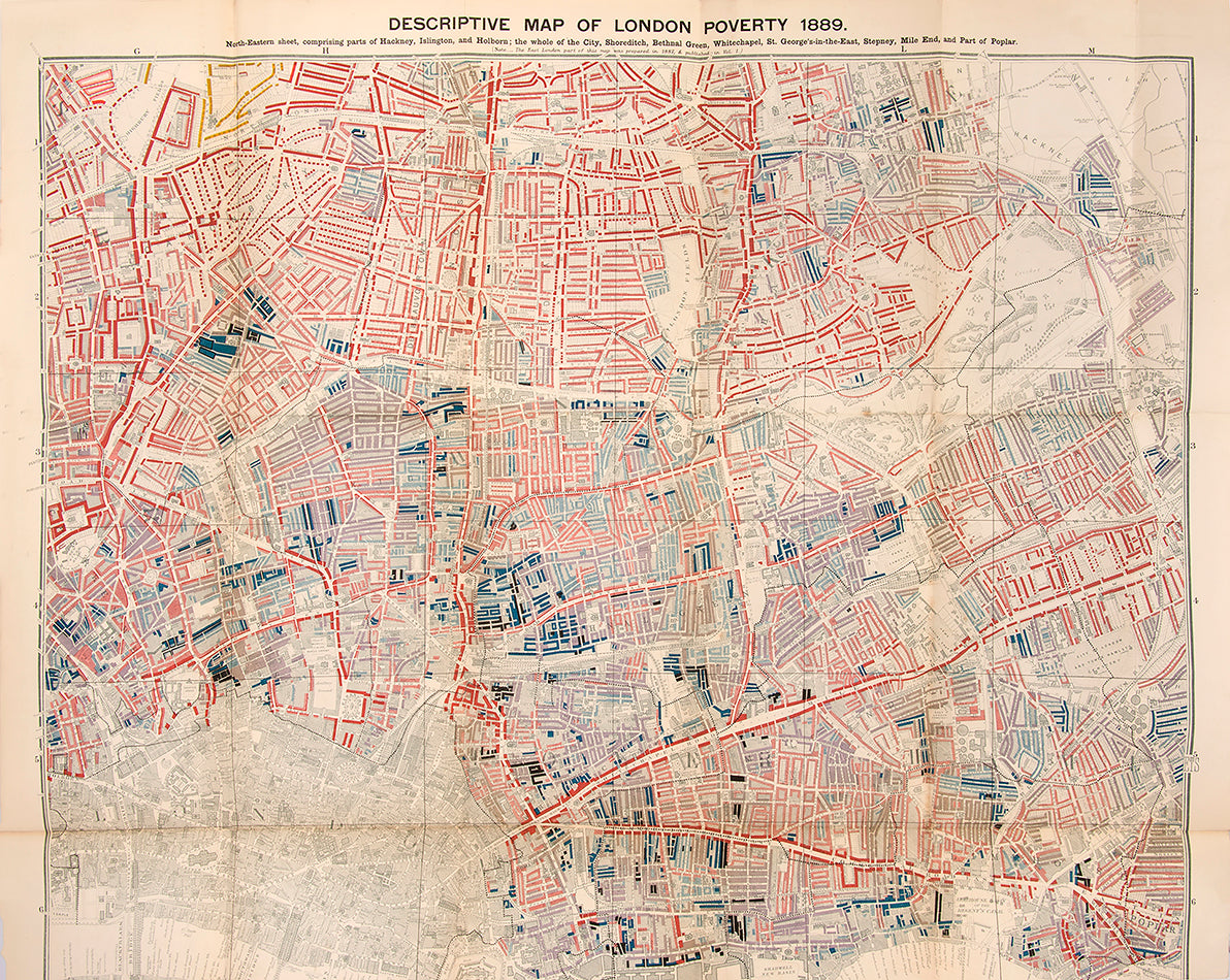 Descriptive Map of London Poverty 1889.