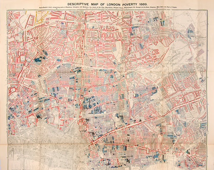 Descriptive Map of London Poverty 1889.