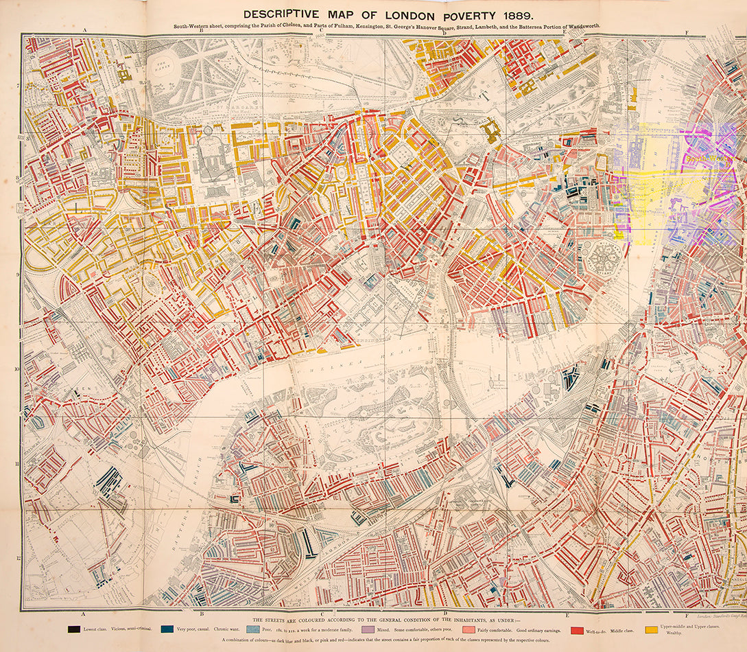 Descriptive Map of London Poverty 1889.