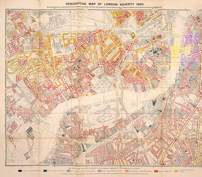 Descriptive Map of London Poverty 1889.