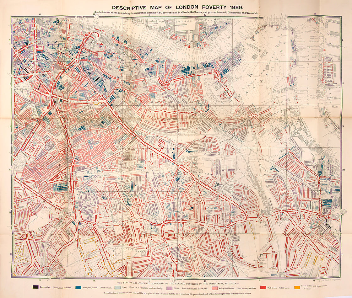 Descriptive Map of London Poverty 1889.
