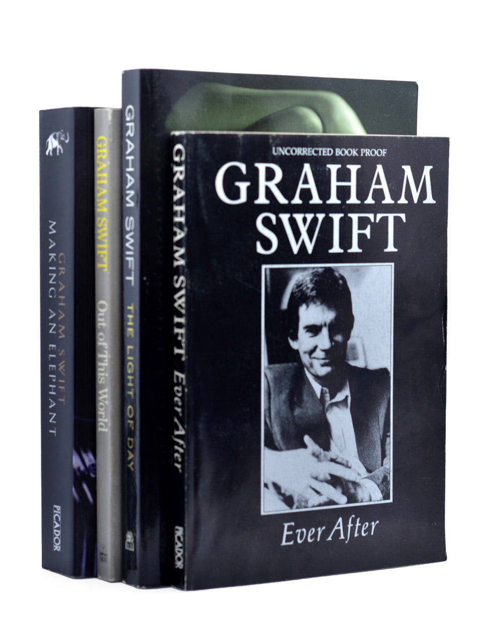 4 uncorrected proofs by Graham Swift, including one signed; original wrappers.