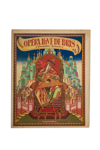 Programme for Tzar Saltan, Started after the death of Diaghilev in 1929, the<em> Opéra Privé de Paris</em> was a continuation of the <em>Ballets Russes</em>.