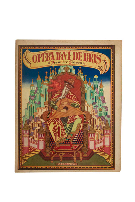 Programme for Tzar Saltan, Started after the death of Diaghilev in 1929, the<em> Opéra Privé de Paris</em> was a continuation of the <em>Ballets Russes</em>.