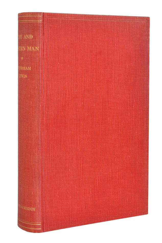 A VG first edition, first issue of 'Time and Western Man, perhaps [Wyndham] Lewis's single most important philosophical work...' (Morrow & Lafourcade) 