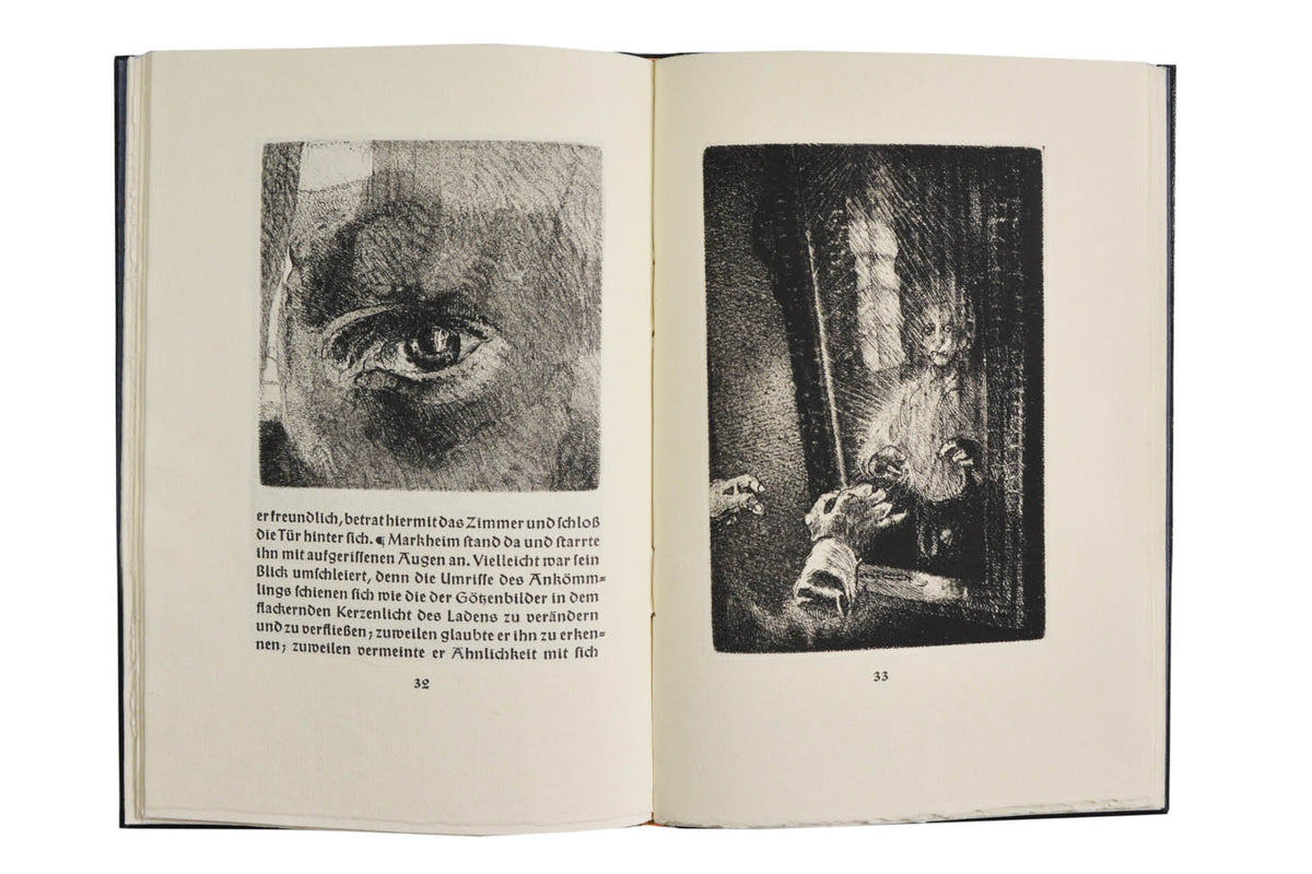 15 original etchings by Hubert Sommerauer; publisher's black textured leather binding lettered in gilt, slip-case, a fine copy. Wolfram Benda's Bear Press.