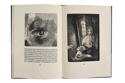 15 original etchings by Hubert Sommerauer; publisher's black textured leather binding lettered in gilt, slip-case, a fine copy. Wolfram Benda's Bear Press.