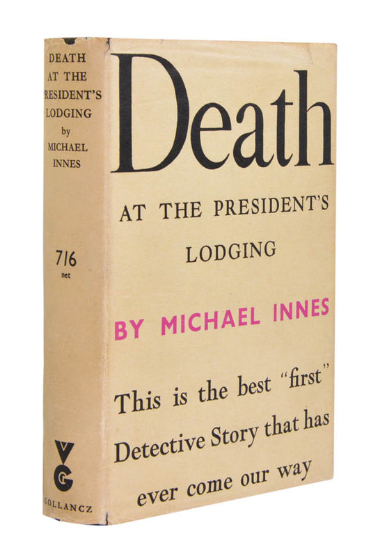 Very good example of the first novel by retired Oxford don JIM Stewart writing as Michael Innes, introducing crime fans to Sir John Appleby. Very scarce.