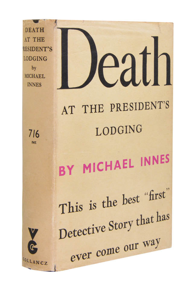 Very good example of the first novel by retired Oxford don JIM Stewart writing as Michael Innes, introducing crime fans to Sir John Appleby. Very scarce.
