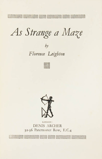 A very good first edition of this murder mystery novel by Florence Leighton Pfalzgraf, uncommon in the jacket and in such admirable condition.