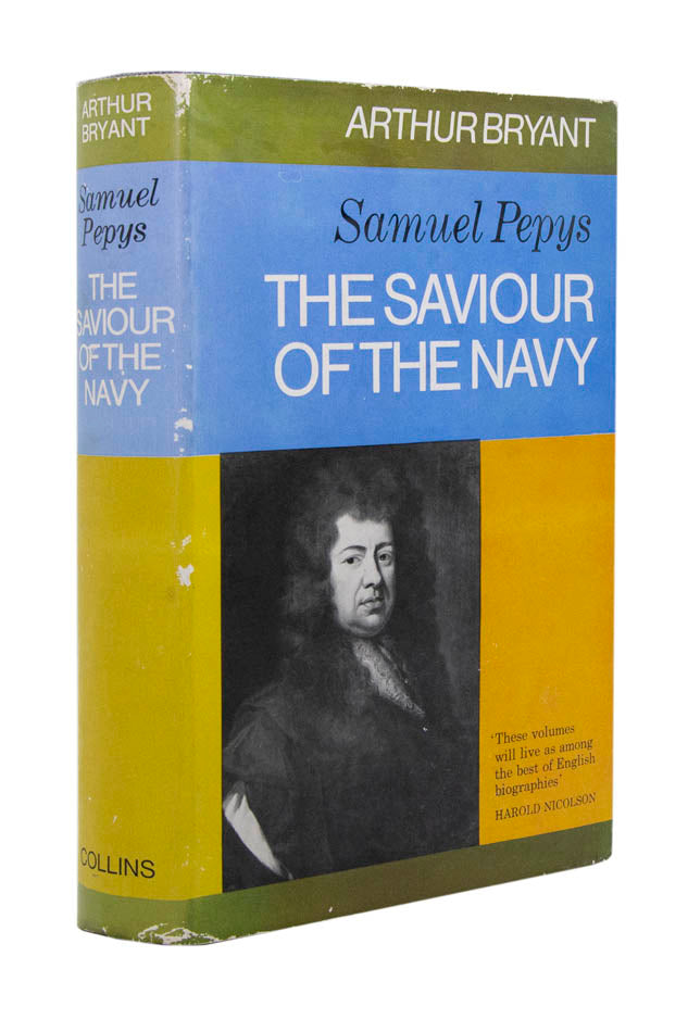 An exceptional assocation copy of Arthur Bryant's three volume biography of Samuel Pepys, each volume inscribed to Prime Minister Harold Wilson.