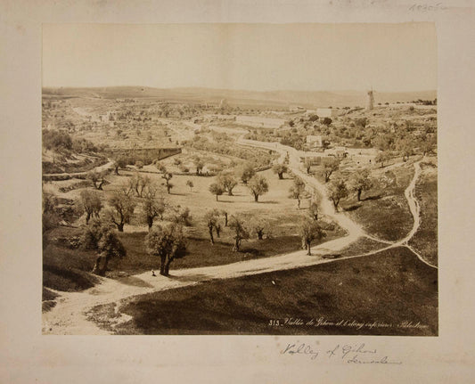 [Valley of Gihon, Jerusalem].