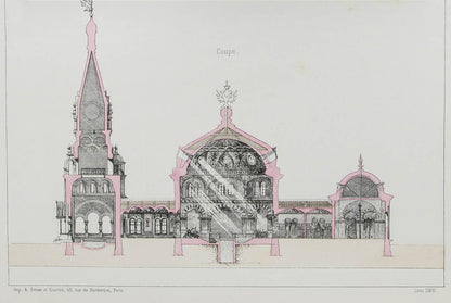 A rare and interesting work on the spa towns of the Caucasus. The plates show plans for fountains, bathing houses and pumping stations.