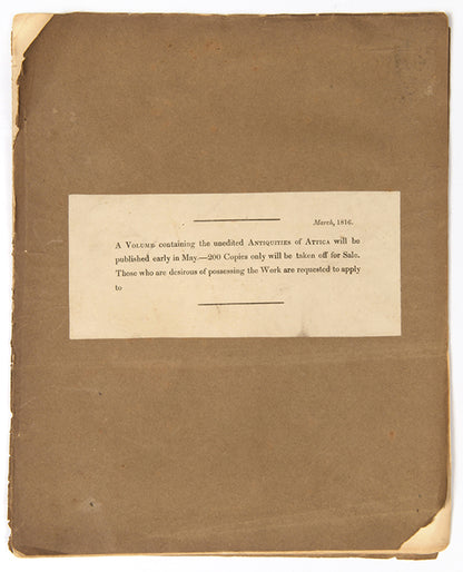 This report describes the activities of the Society of Dilettanti's second Ionian Mission, 1812-13, organized under the direction of William Gell. 