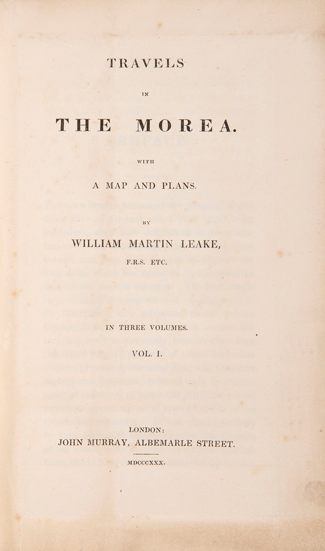 Particular attention is paid to Mycenae and Tiryns, and the plates include plans of both, as well as the beehive tomb at Mycenae.