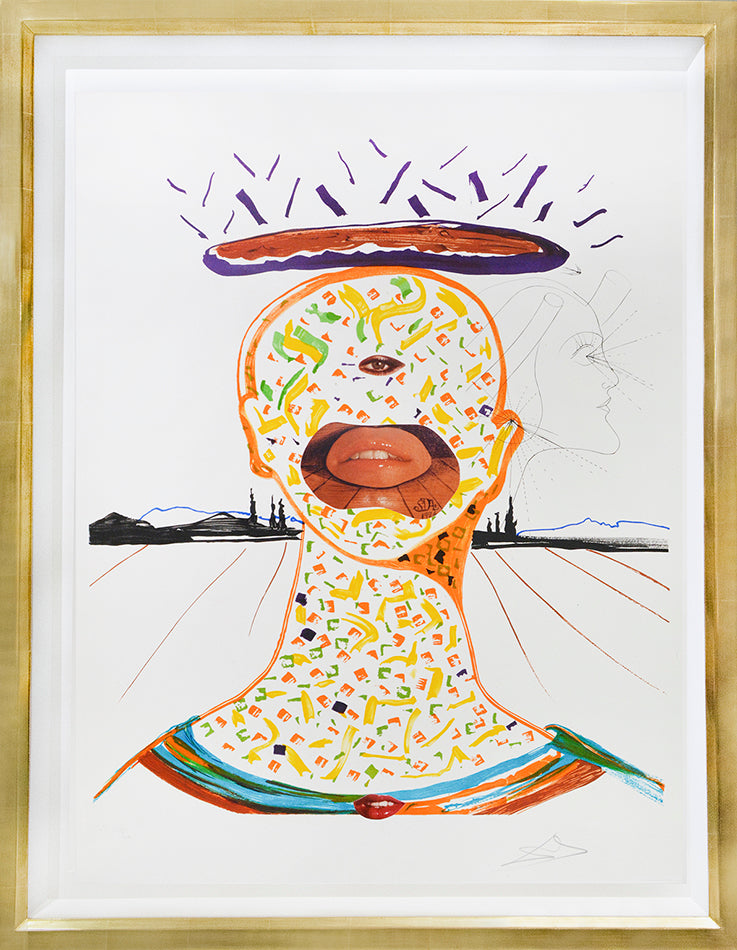 Colour lithograph with screenprint and etching.