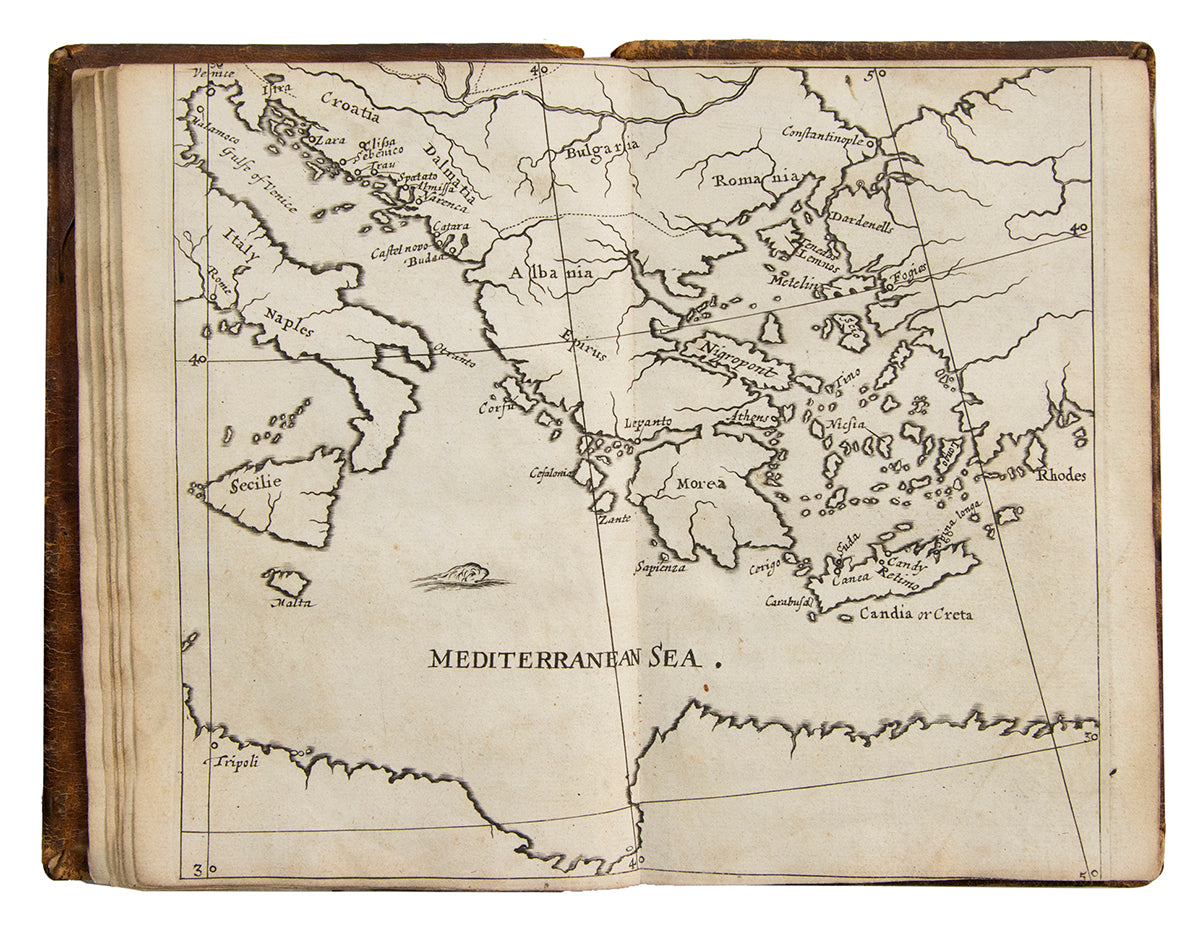 First edition of Castelmaine's Account, reporting to the King by letter on the war in Crete between the Venetians and the Turks.