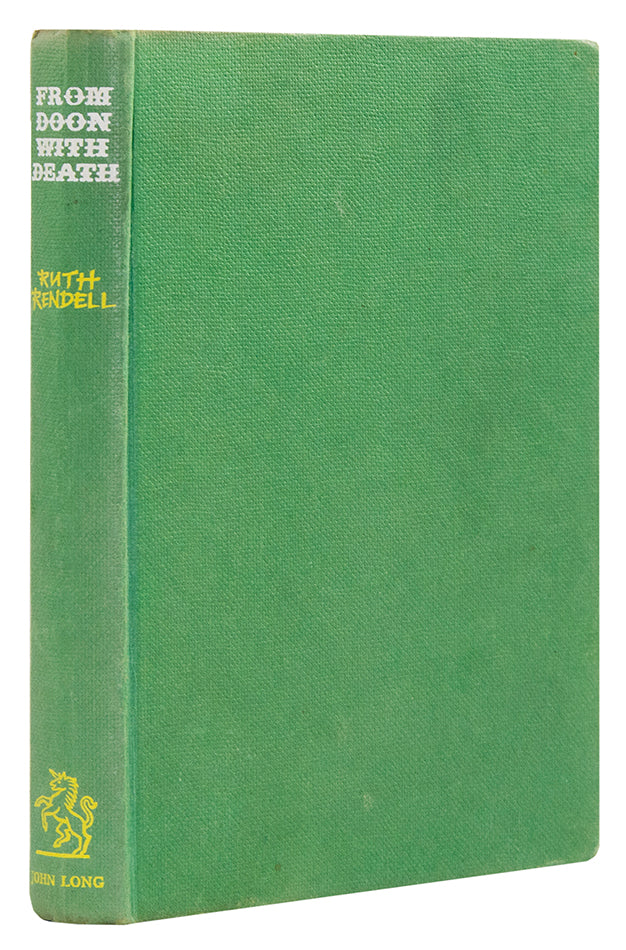 Scarce first edition of the first novel by Ruth Rendell, introducing detective fiction readers for the first time to Inspector Wexford. Very good jacket.