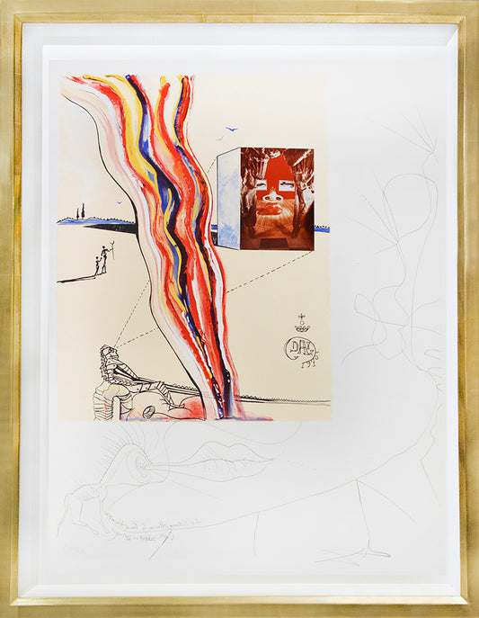 Colour lithograph with screenprint and etching.