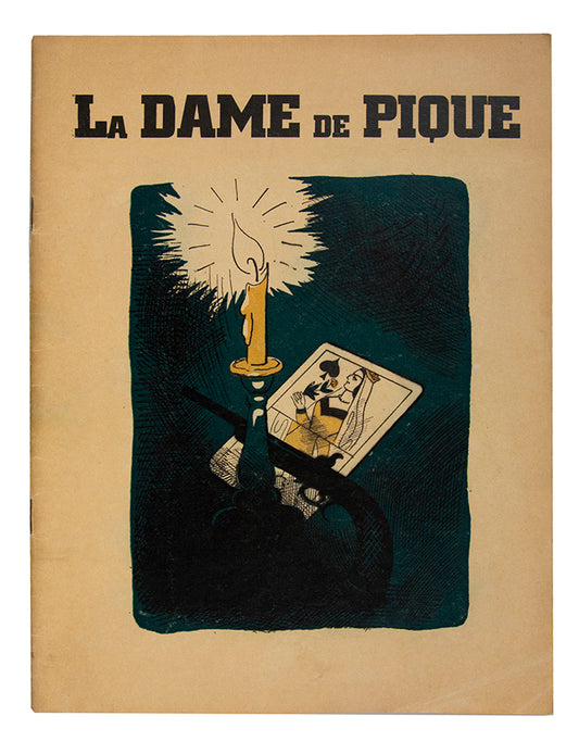 Annekov's own copy. Programme for the Russian opera in Paris.