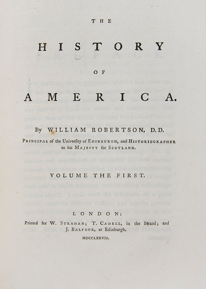 This part forms books 9-10 of The History of America and consists of the History of Virginia and The History of New England. 