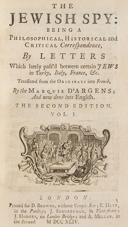 A translation of the Marquis d'Argens' Lettres juives (first published in 1736).