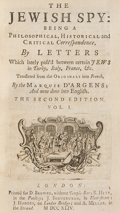 A translation of the Marquis d'Argens' Lettres juives (first published in 1736).