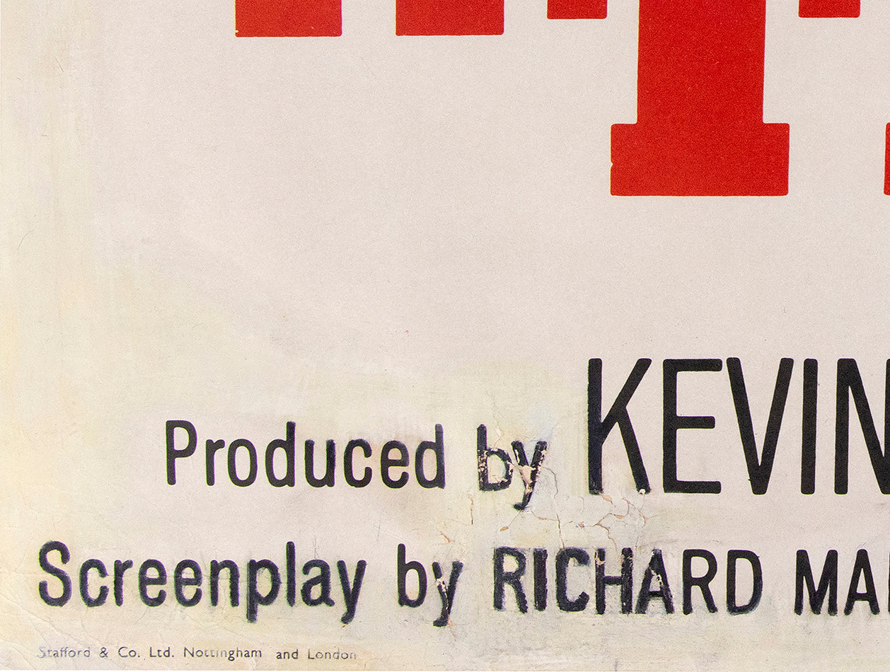 Quad poster, first issue with sea-foam green background (later printings with white background) otherwise a very good example of this iconic Bond poster.