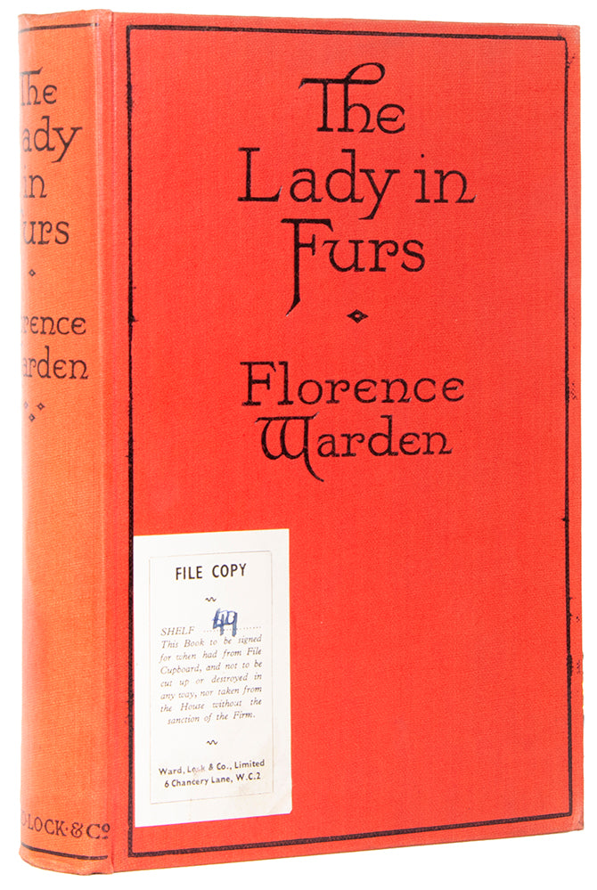 A later title by prolific author Florence Warden, but an early example of a crime thriller in a dust-jacket, with wonderful jacket artwork.