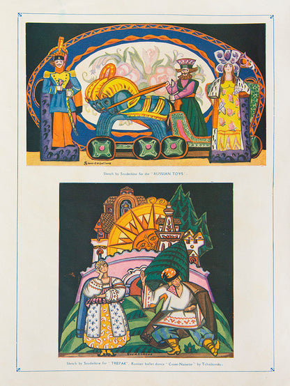 An exceptionally bright copy. Promotional programme for the 1921 tour of Nikita Baileff's revue, La Chauve-Souris to London.