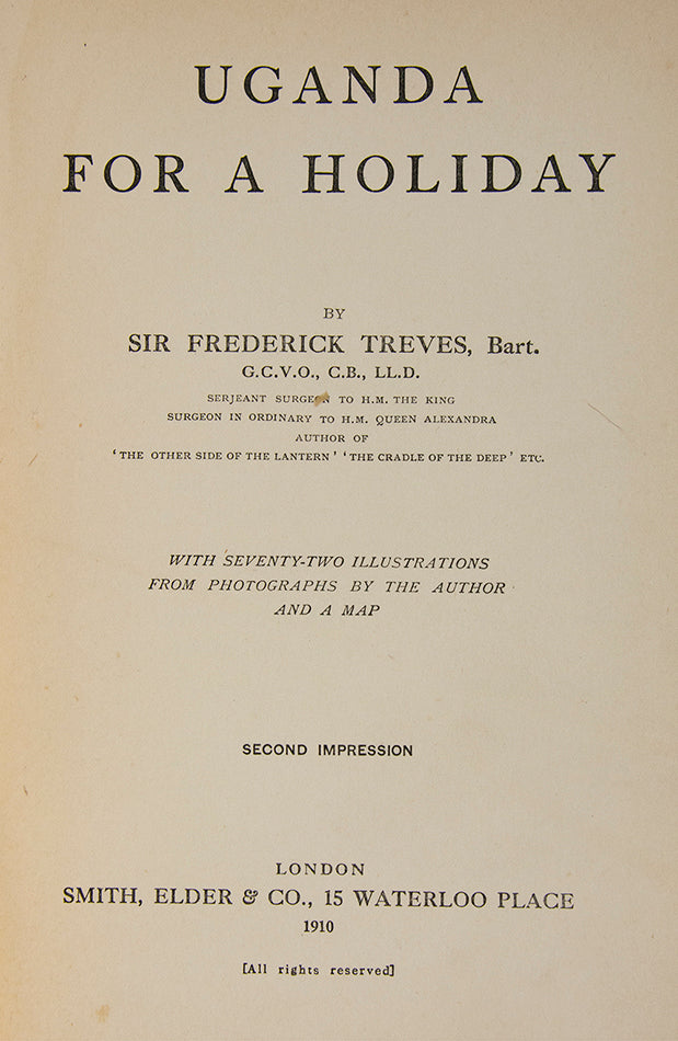 The famous surgeon Sir Frederick Treves. 