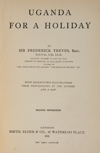 The famous surgeon Sir Frederick Treves. 