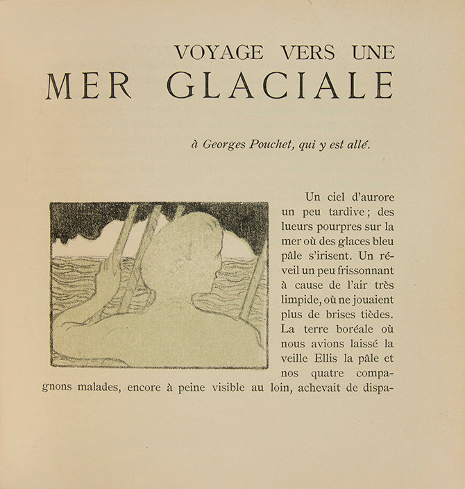 A splendid example of this important illustrated work, claimed by numerous artistic movements over the years, including Symbolism and Art Nouveau.
