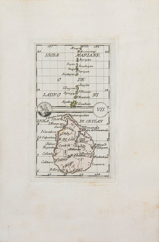 A rare engraved playing card map designed to play the Florentine version of the tarot game, the Minchiate.