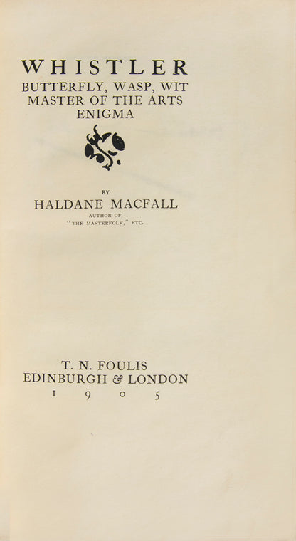 The first title in Foulis' Spirit of the Age series, a neat and attractive volume.
