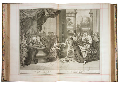 A fine copy of Thomas Baskett's 1751 edition of the Holy Bible, from the library of the second Duke of Newcastle.