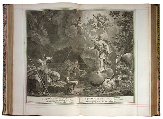 A fine copy of Thomas Baskett's 1751 edition of the Holy Bible, from the library of the second Duke of Newcastle.