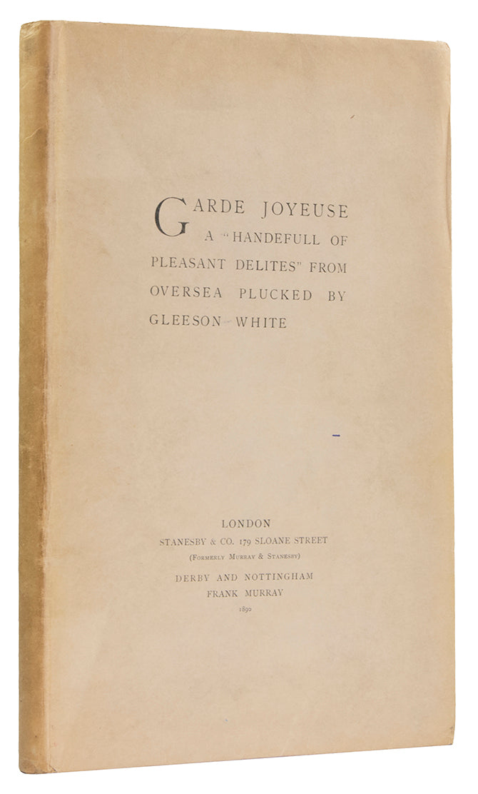 A very well-preserved example of this uncommon large paper edition, part of the Moray Library series. 