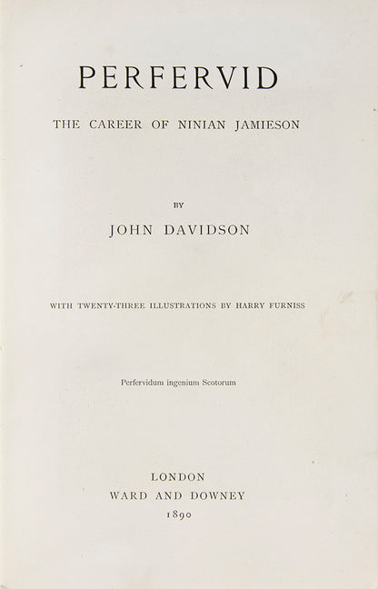 A very good copy of this eclectic book by eighteen-nineties author John Davidson, illustrated by Harry Furniss.