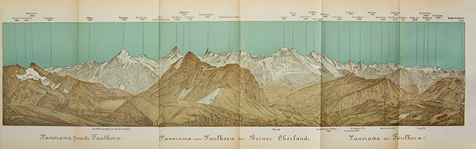 This edition contains colourful panoramas and was aimed at mountaineers and walkers.