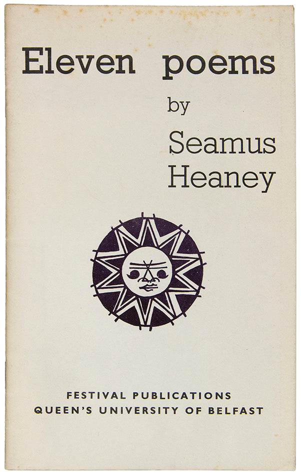 First edition of Heaney's rare first published work, with the notice for his 'first book of poems, Death of a Naturalist' to be published in Spring 1966.