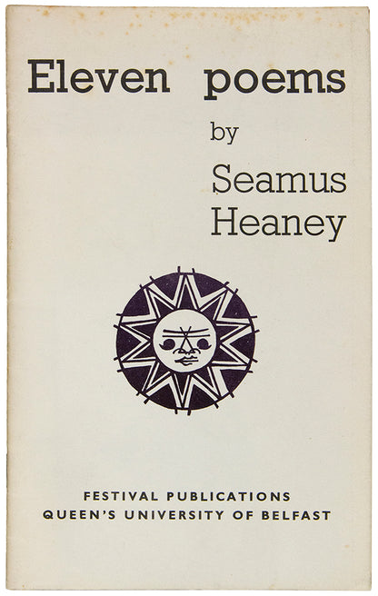 First edition of Heaney's rare first published work, with the notice for his 'first book of poems, Death of a Naturalist' to be published in Spring 1966.