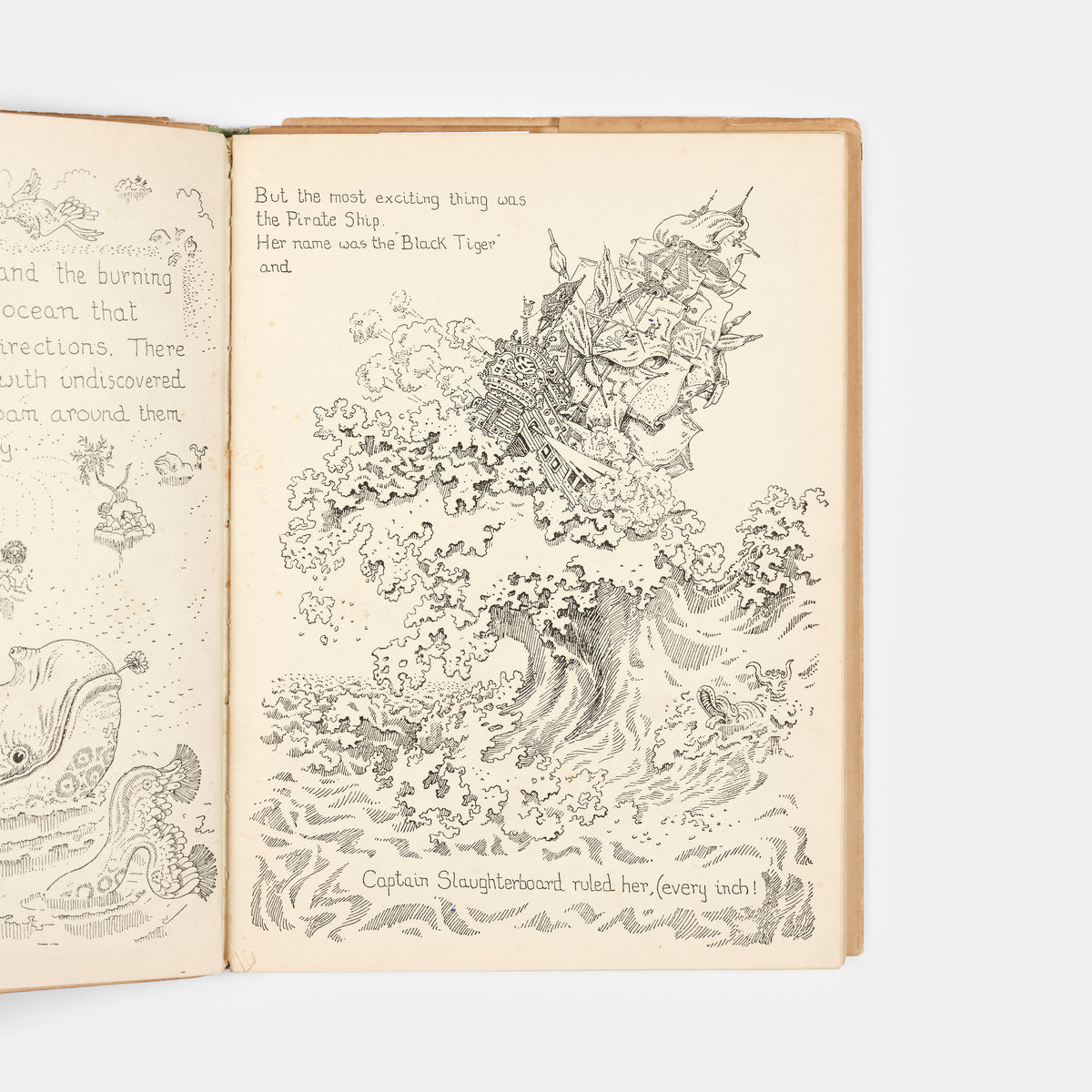 Captain Slaughterboard Drops Anchor is Mervyn Peake's first book and it is of considerable scarcity.  Published by Country Life in 1939.