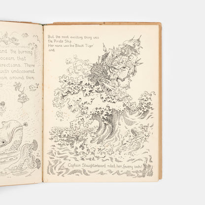 Captain Slaughterboard Drops Anchor is Mervyn Peake's first book and it is of considerable scarcity.  Published by Country Life in 1939.