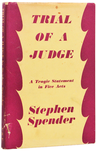 Inscribed first edition of Spender's first play, an expressionist, anti-fascist drama in verse, inscribed at the end of its initial run at Unity Theatre.